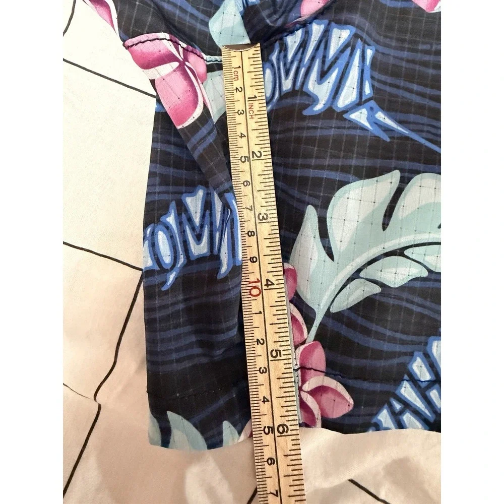 Tommy Bahama Men's Baja Lei Floral Swim Trunks Sz 4XL Blue Stretch Comfort Cool